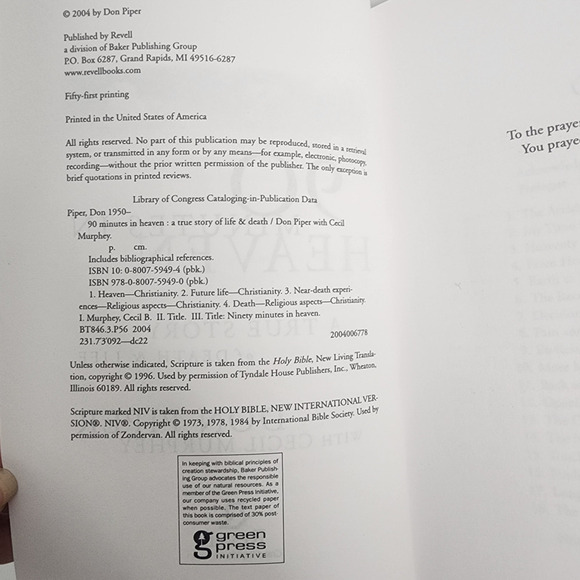 90 Minutes in Heaven: A True Story of Death and Life - Good - Picture 7 of 7